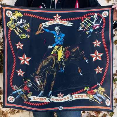 Star of the West - Black Shorty Scarf