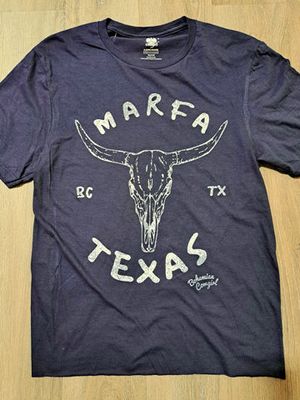 Marfa Tx Navy Crop T-shirt