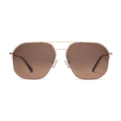 Muse Gold Sunglasses Progressives - 2.0 mag