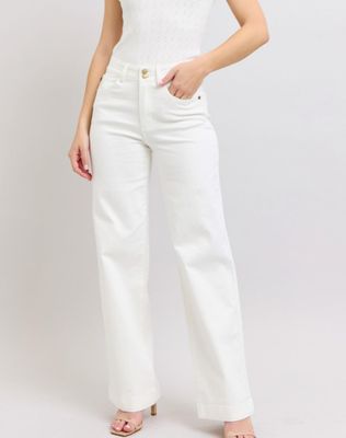 White trouser double button wide