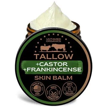 Tallow, Castor, and Frankincense Skin Balm