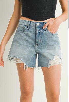Vintage Distressed Jean Shorts
