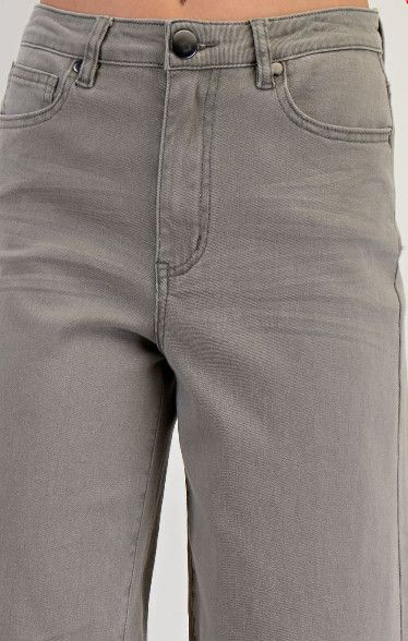 soft stretch twill highwaisted pants