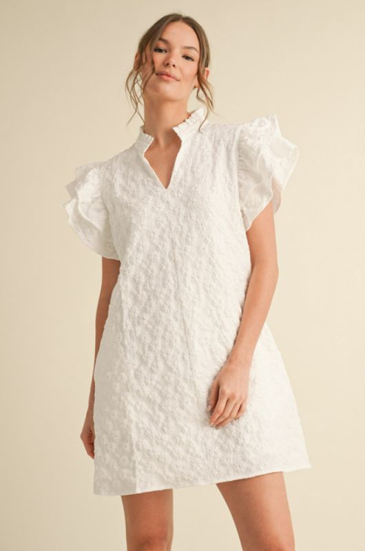Floral embroidered dress