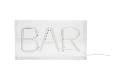 Plastic LED Neon Light with USB Cord &quot;BAR&quot;, Red