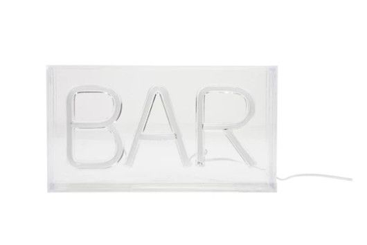 Plastic LED Neon Light with USB Cord &quot;BAR&quot;, Red