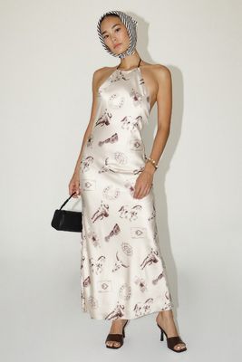 Modern cowgirl open back cocktail dress