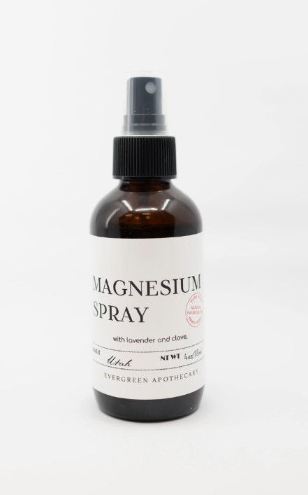 Magnesium Spray, 4oz, Glass Jar