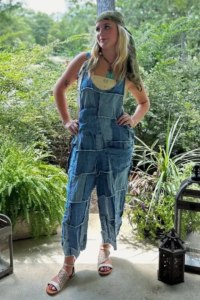 patchwork skies jumpsuit