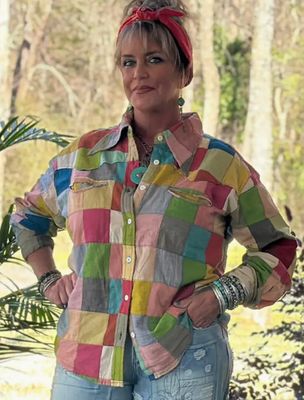 To The Point Shirt- Patchwork