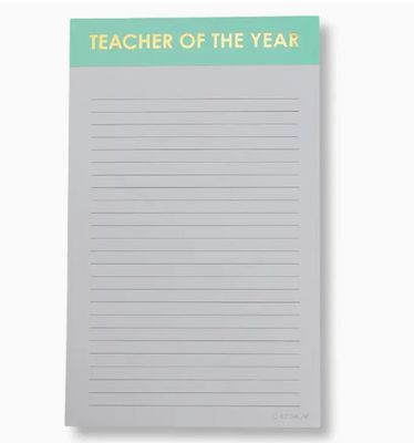 Teacher of the Year - Line Notepad
