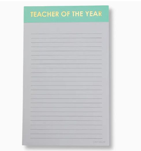 Teacher of the Year - Line Notepad