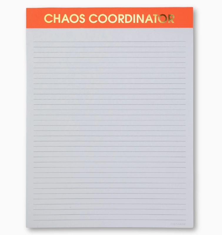 Chaos Coordinator- large memo notepad