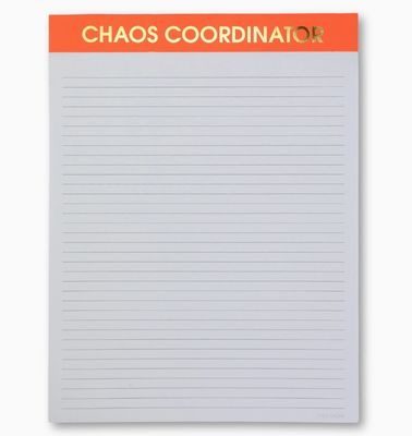Chaos Coordinator- large memo notepad