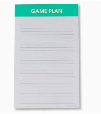 Game Plan Notepad