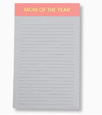 Mom of the year notepad
