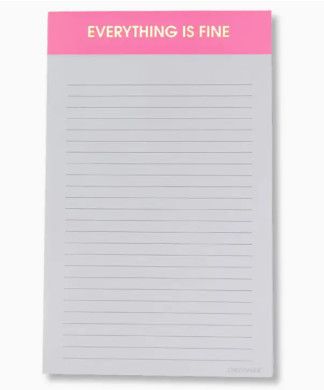 Everything is Fine notepad