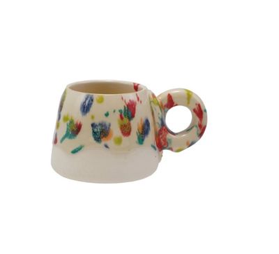 16 oz. Handmade Stoneware Mug, Rolled Speckled Finish &amp; Unglazed (Each One Will Vary)