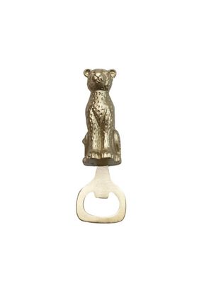 Stainless Steel &amp; Cast Aluminum Leopard Shaped Bottle Opener