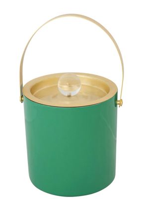 1-1/2 Quart Enameled Stainless Steel Ice Bucket with Lid