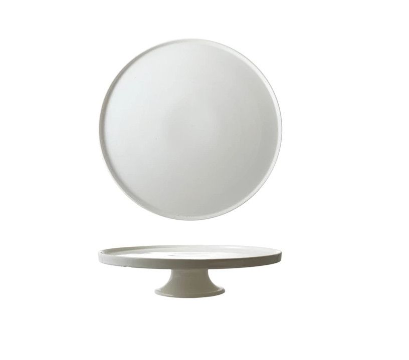 Stoneware Pedestal w/ Lip