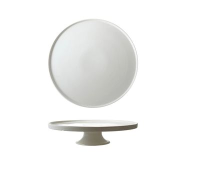 Stoneware Pedestal w/ Lip