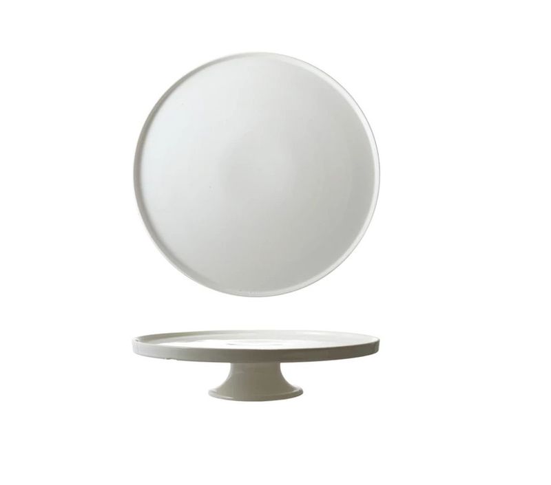 Stoneware Pedestal w/ Lip