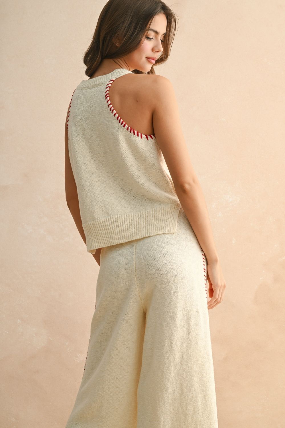 stitch detailed knitted top