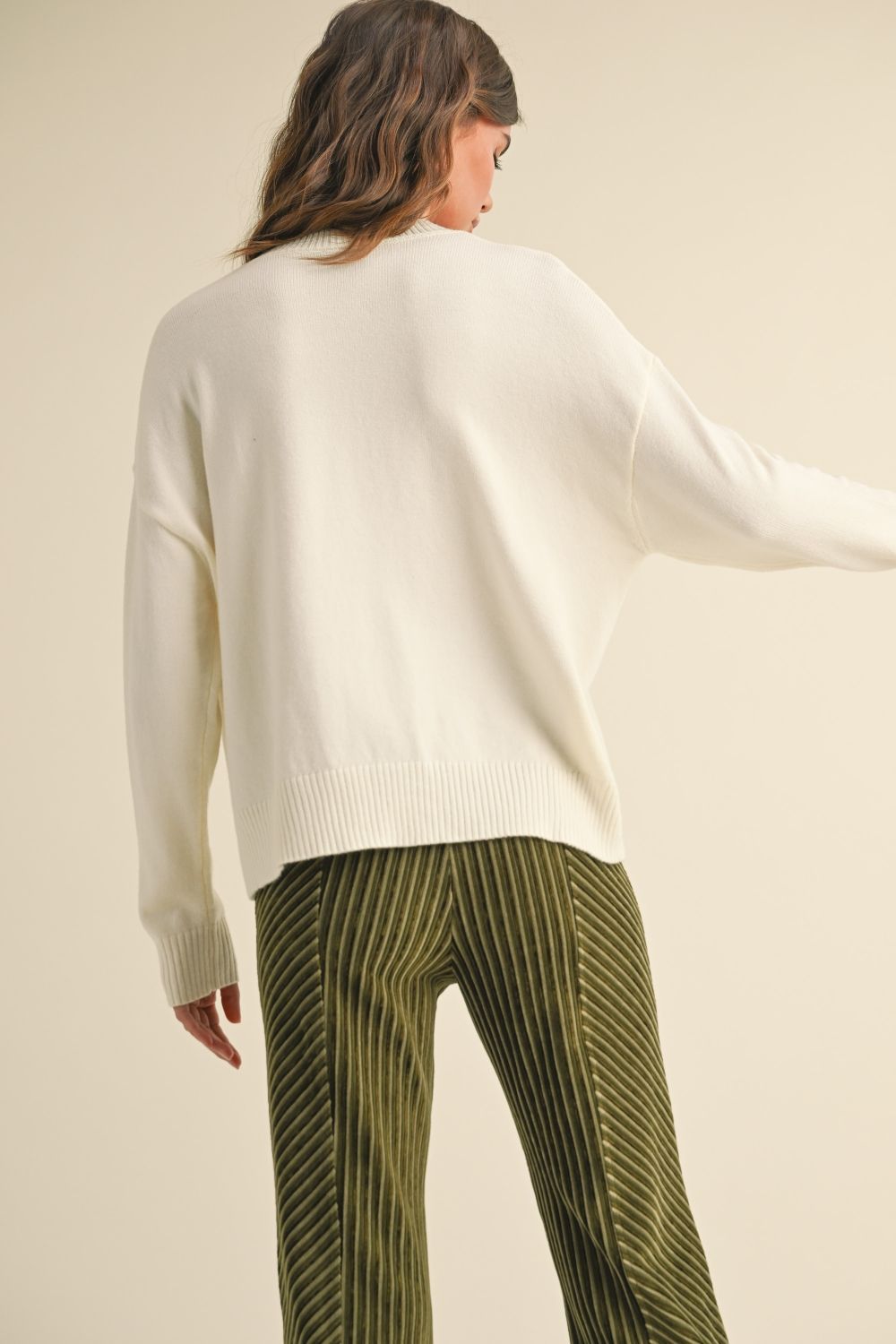 striped pattern sweater top