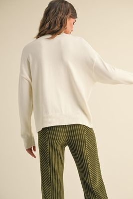 striped pattern sweater top