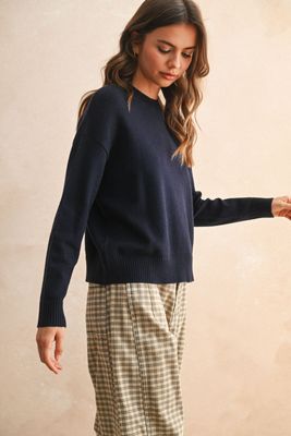 striped pattern sweater top