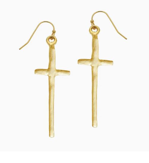 Tall Cross Earrings