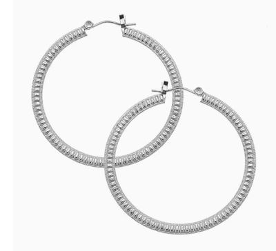 Silver Hoop Earrings