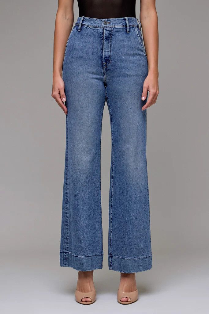 High Rise Happi Comfort Flare Jeans - Medium Wash, Size: 24