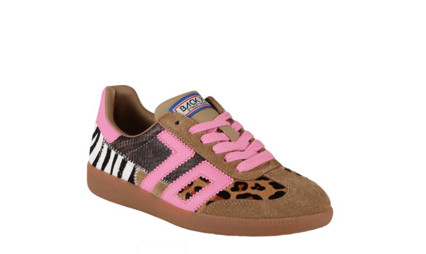 Squid Sneaker, Size: 41, Color: Leopard Zebra Fuxia