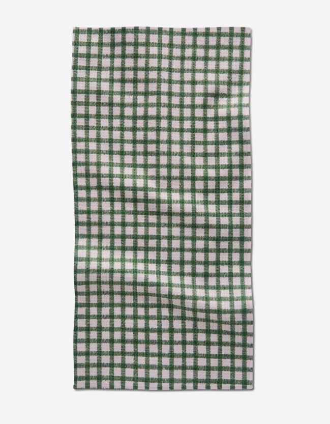 Fireside Plaid Green Bar Towel
