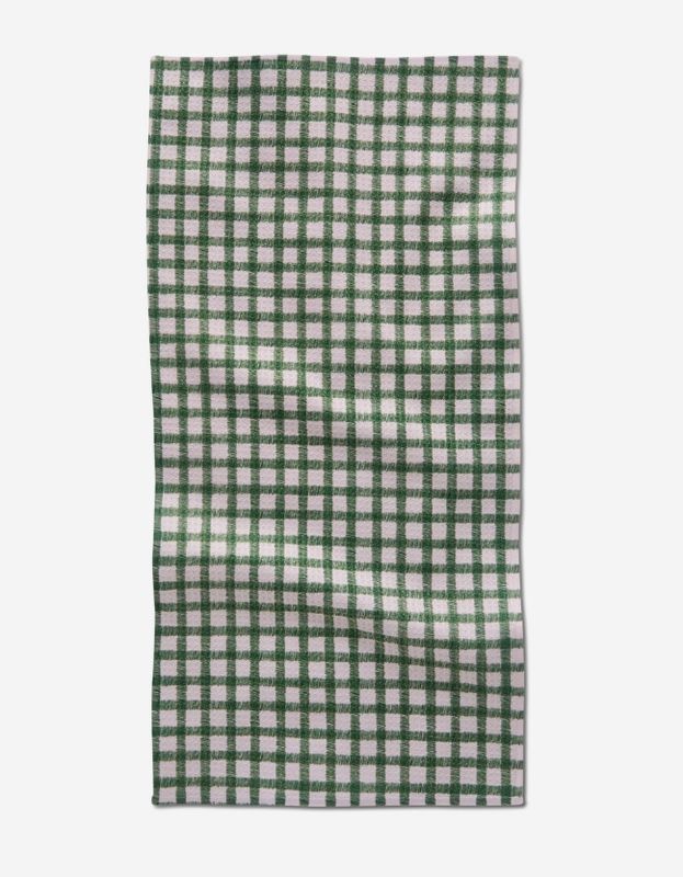 Fireside Plaid Green Bar Towel