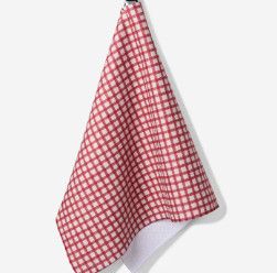 Fireside Plaid Red Tea Towel