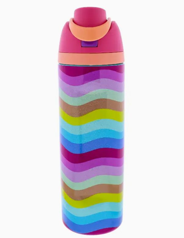 Girly Pop 24 oz. Water Bottle with Straw Cap
