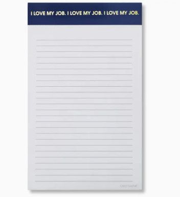 I Love My Job - Lined Notepad