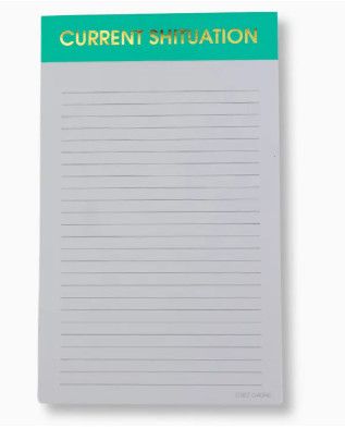 Current Shituation - Lined Notepad - Aquamarine