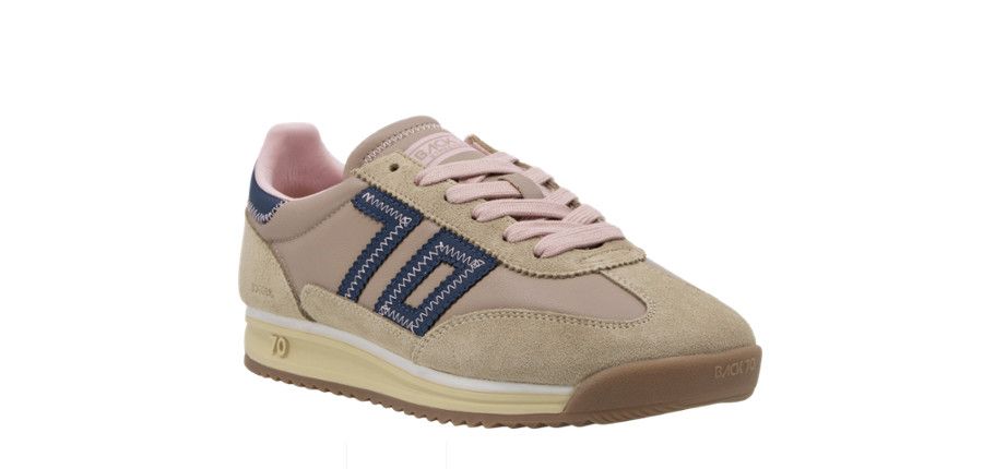 Jogger Z Sneaker, Color: Camel Navy Pink, Size: 38