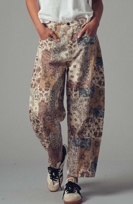 Boho Patchwork Wide Leg Pants