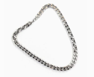 Thick Chain Necklace- Silver