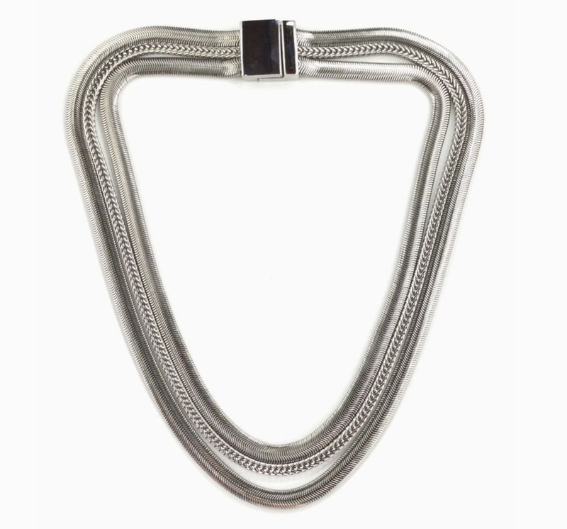 Silver Large Layered Chain