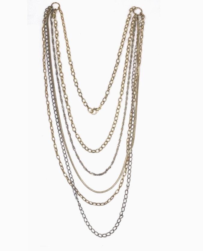 Layered Chain Necklace- Gold/Silver