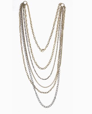 Layered Chain Necklace- Gold/Silver