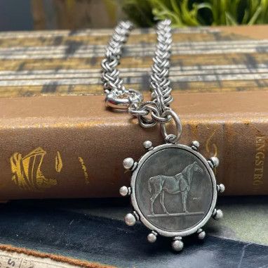 Horseman&#39;s Heritage Silver Medallion Necklace