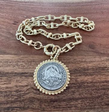 Bella Sky Horse Medallion Necklace