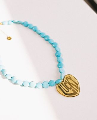 Lucky in Love Stone Necklace - Turquoise